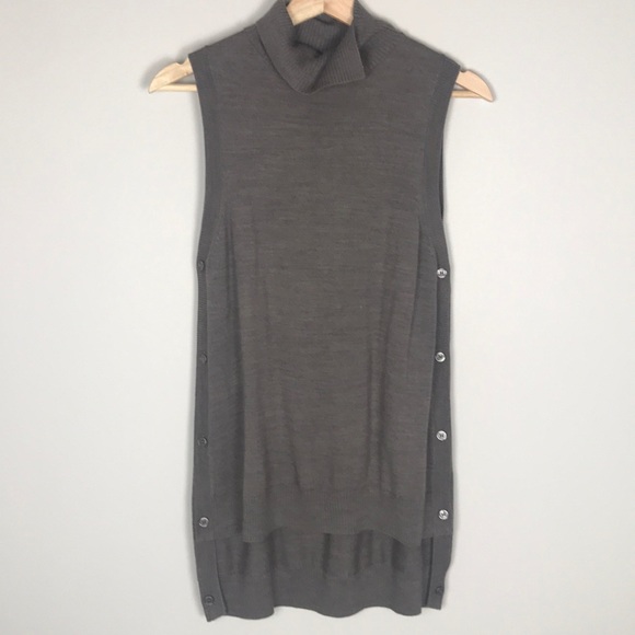 THE LIMITED Taupe/gray sleeveless tunic top - Picture 1 of 5